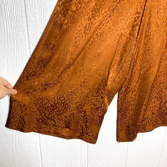 A.L.C. Jameson High Waist Bronze Silk Culottes NWT SIZE US 4 - Picture 7 of 8